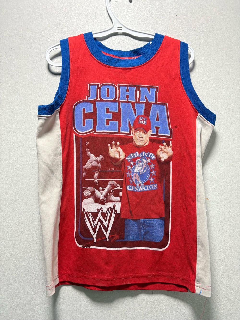 Red WWE Graphic Kids Tank Top